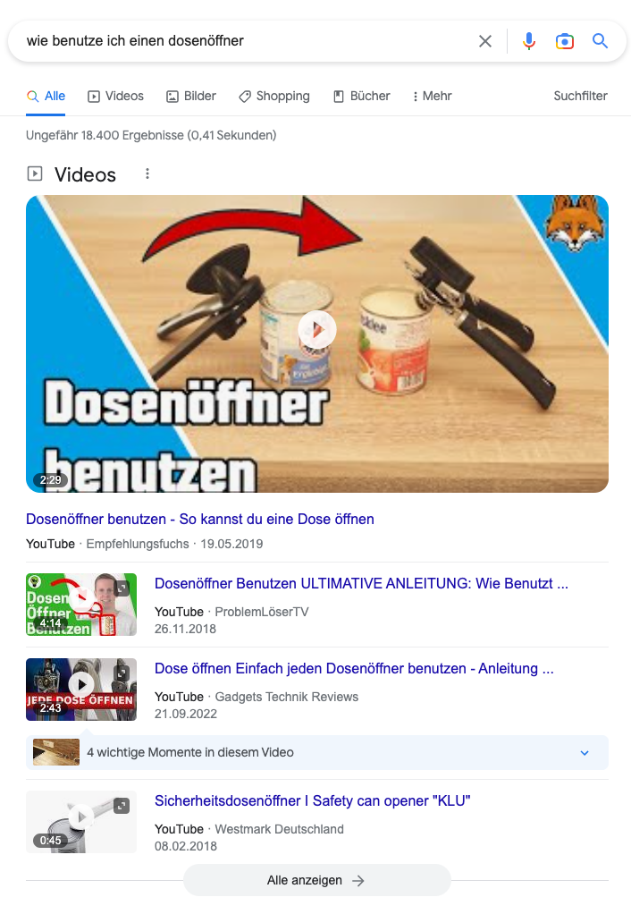 SERP-Videos